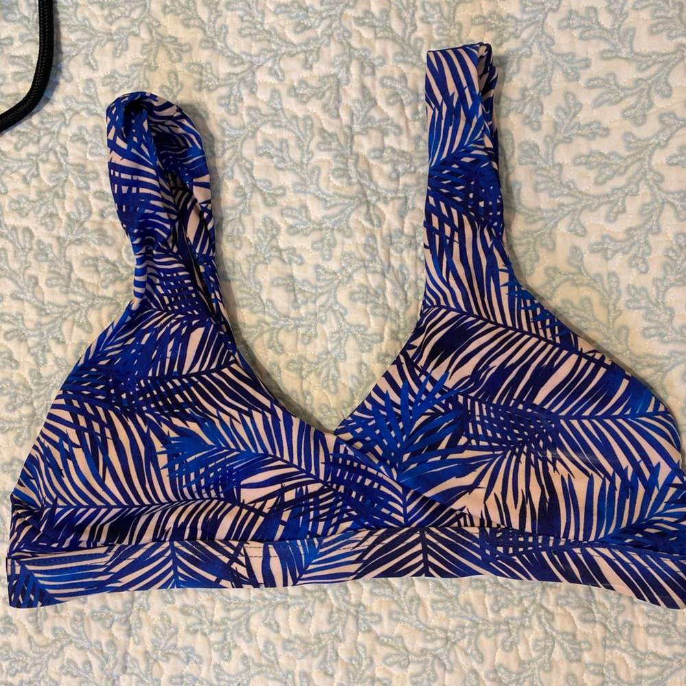 June Swimwear palm leave bathing suit top